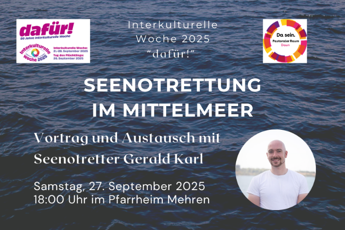 Homepage Seenotrettung im Mittelmeer Vortrag von Gerald Karl